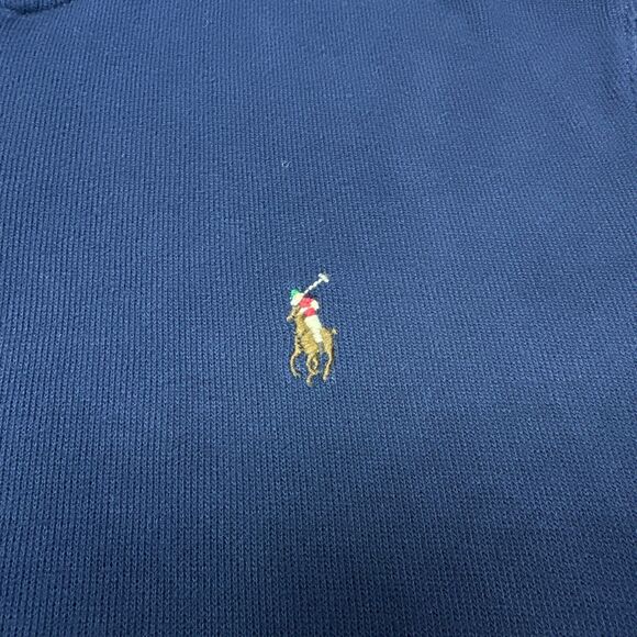 Polo Ralph Lauren‎ Sweater Mens XL Blue Estate Rib 1/4 Zip Small Pony Sweatshirt - Picture 3 of 9